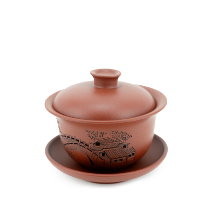 Ceramic gaiwan from Yixing, Jiangsu "Landscapes of Jiangnan Province", 130 ml.. Price: ₽8,580 rub.
