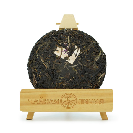 Pressed Raw Pu-erh Tea - Пурпурный шэн пуэр 2019 г. "Пурпурные почки" завода "Чжоуши" 200 г, 