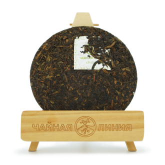 Pressed Rip Pu-erh Tea - Shu Pu-erh 2023 "Luck" from the Tea Line brand, 200 g, 
