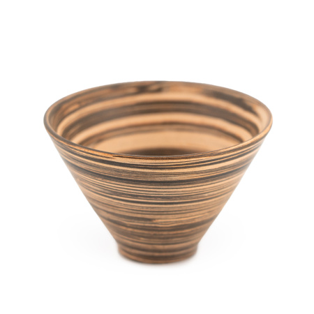 Ceramic bowl from Qinzhou, Guangxi "Whirlpool", 140 ml | 茶杯. Price: ₽3,220 rub.