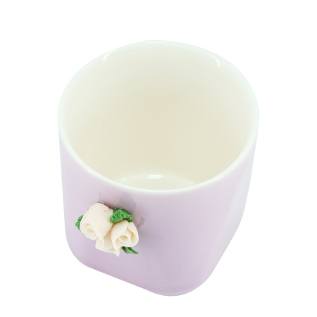 Уцененная пиала авторская "Фиалковая роза" 100 мл | 茶杯. Price: ₽1,870 rub.