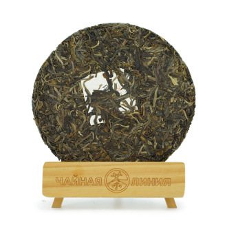 Pressed Raw Pu-erh Tea - Шэн пуэр 2019 г. "Баньпэнь" завода "Чжоуши" 357 г, 