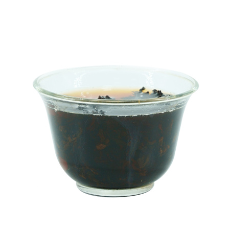 Pressed Rip Pu-erh Tea - Шу пуэр 2015 г. "Зрелый пуэр из деревни Ма Хэй" завода "Чашуван" 357 г, 