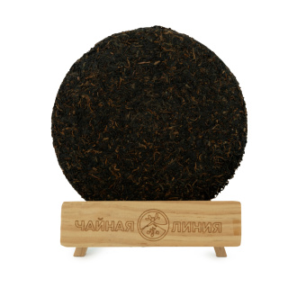 Pressed Rip Pu-erh Tea - Shu Pu'er 2018 "Manzhuan" brand "Chawanzhai" factory "Jindian", 357 g., 