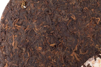 Pressed Rip Pu-erh Tea - Shu Pu-erh 2015 "The Older, the More Fragrant" from Kaishunhao, 357 g, 