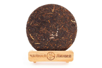 Pressed Rip Pu-erh Tea - Shu Pu-erh 2015 "In the Zest" from the Zhoushi plant, 357 g, 