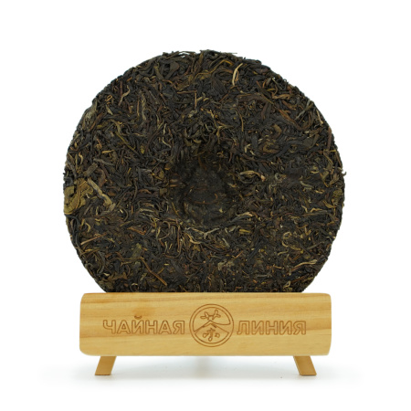 Pressed Raw Pu-erh Tea - Шэн пуэр 2018 г. "Блин из деревни Нака" завода "Чжоуши" 357 г, 