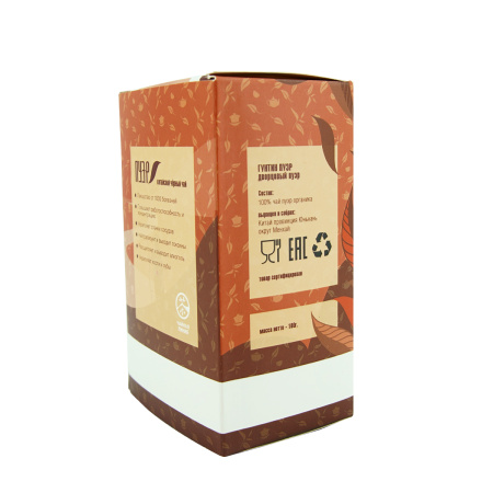 Chaline Pu-erh Tea - Шу пуэр "Китайский чёрный чай" марки "Чайная Линия", 100 г, 