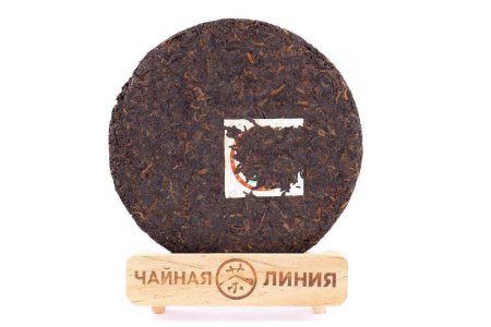 Pressed Rip Pu-erh Tea - Shu Puer 2013 "Imperial Menghai" of the "Zhoushi" factory 357 g, 