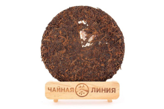 Pressed Rip Pu-erh Tea - Шу пуэр 2019 г. "Золотые почки из Баньчжан" завода "Чжоуши" 357 г, 