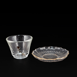 Пиала с подставкой "Ледяное озеро" 50мл | 茶杯. Price: ₽1,740 rub.