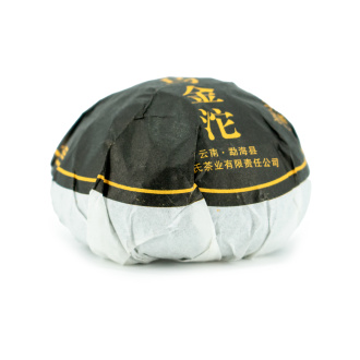 Pressed Rip Pu-erh Tea - Шу пуэр 2022 г. "Черное золото Баньчжан" завода "Чжоуши " 100 г, 