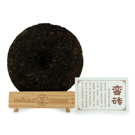 Pressed Rip Pu-erh Tea - Shu Puer 2014 “Manzhuan Gushu” from Chashuwan plant 357 g, 