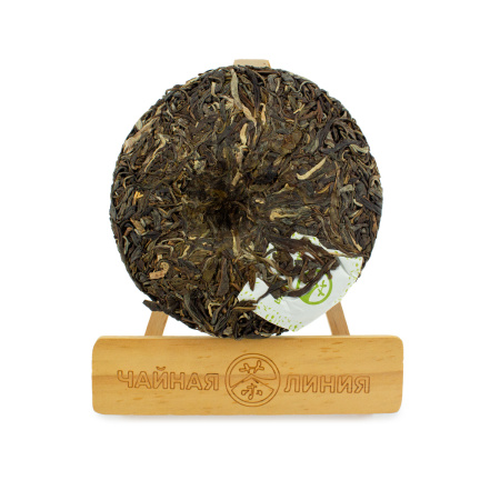 Pressed Raw Pu-erh Tea - Sheng pu-erh from tea trees "Prosecco Sheng" brand "Tea Line" 200 g, 