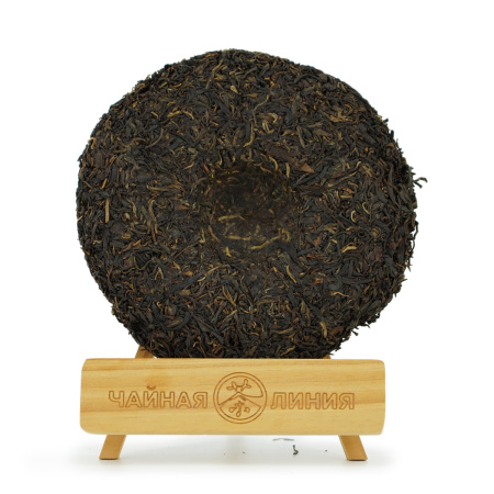 Pressed Raw Pu-erh Tea - Sheng pu'er 2002 "International Pu'er Tea Exhibition" of the Tai Lian factory, 400 g, 
