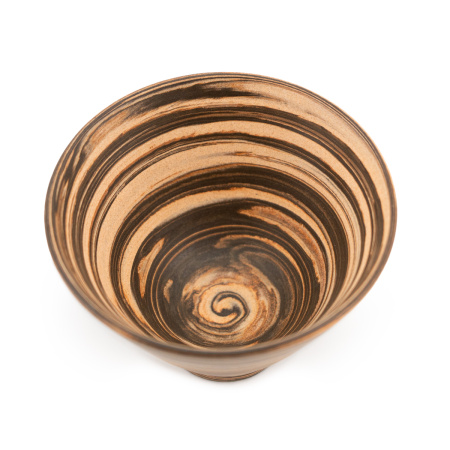 Ceramic bowl from Qinzhou, Guangxi "Whirlpool", 140 ml | 茶杯. Price: ₽3,220 rub.