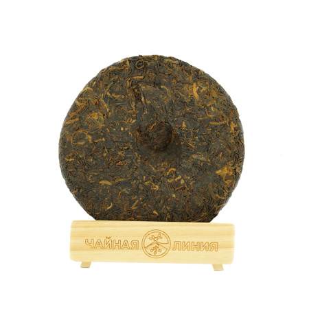 Pressed Rip Pu-erh Tea - Шу пуэр 2010 г. "№ 99" марки "Лаотунчжи" (Старый товарищ) завода "Хайвань" 357 г, 