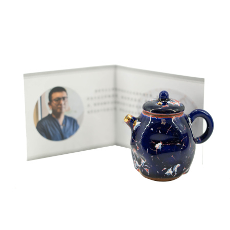 Глиняный чайник ручной работы "Аконит" мастера Хуан Жунхуа в стиле Сино, 90 мл.. Price: ₽16,300 rub.