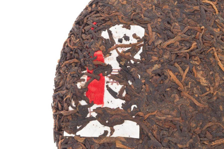 Pressed Rip Pu-erh Tea - Shu Puer 2020 "Red Thread of Yiwu Mountains" by Chashuwan Plant 357 g, 