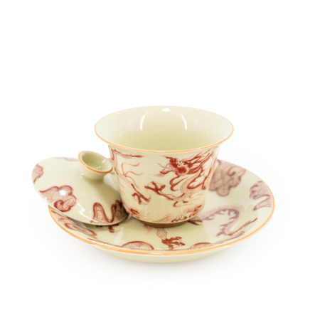 Гайвань фарфоровая с чайным прудом "Водоём дракона". Price: ₽4,970 rub.