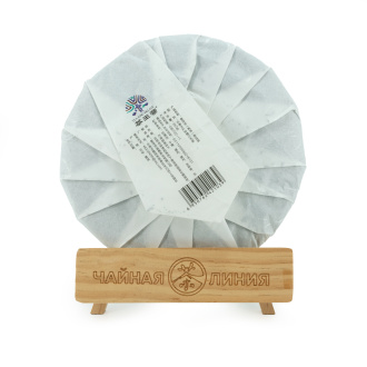 Pressed Rip Pu-erh Tea - Shu Pu'er 2018 "Manzhuan" brand "Chawanzhai" factory "Jindian", 357 g., 