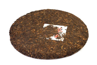 Pressed Rip Pu-erh Tea - Shu Puer 2005 "Tea King's Court" from the Zhoushi factory, 357 g, 