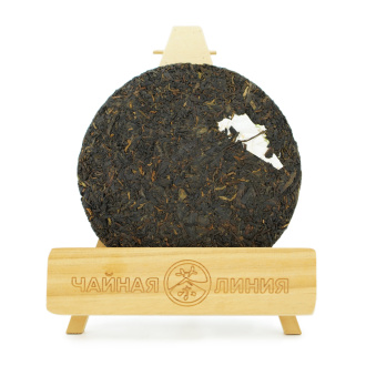 Chaline Pu-erh Tea - Шу пуэр 2023 г. "Тихая ночь" марки "Чайная Линия" 200 г, 