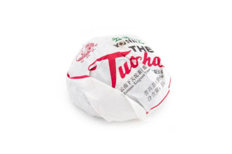 Pressed Rip Pu-erh Tea - Shu puer 2018 "Lux" brand "Pine and Crane" factory "Xiaguan" nest 100 g, 