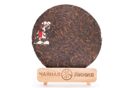 Pressed Rip Pu-erh Tea - Shu Puer 2020 "Red Thread of Yiwu Mountains" by Chashuwan Plant 357 g, 