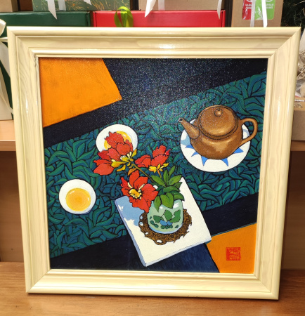 "Time Between Petals," oil on canvas, 40x40 cm. Nikolai Leushin. Price: ₽6,000 rub.