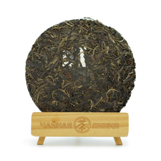 Pressed Raw Pu-erh Tea - Шэн пуэр 2019 г. "Высокогорный цветок" завода "Тулинь" 357 г, 
