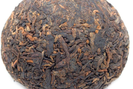Pressed Rip Pu-erh Tea - Shu puer 2018 "Lux" brand "Pine and Crane" factory "Xiaguan" nest 100 g, 