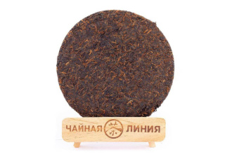 Pressed Rip Pu-erh Tea - Shu Puer 2019 "Golden Buds of Banzhang" from the Chashuwan plant 357 g, 