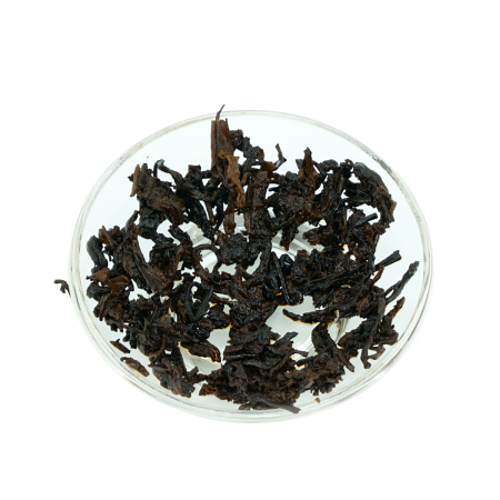 Pressed Rip Pu-erh Tea - Шу пуэр 2010 г. "№ 99" марки "Лаотунчжи" (Старый товарищ) завода "Хайвань" 357 г, 