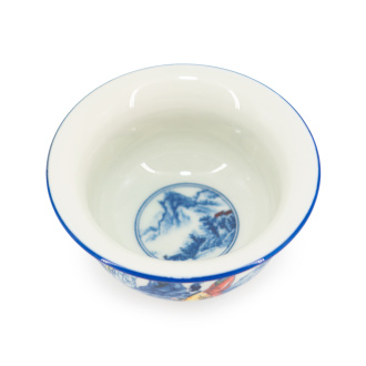 Пиала фарфоровая ручной росписи "Встреча", 125 мл. | 茶杯. Price: ₽2,120 rub.