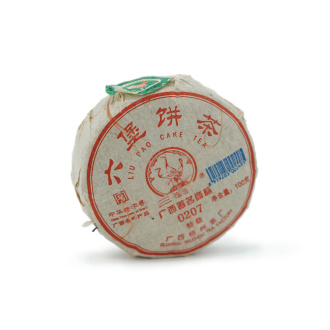 Dark Tea (Hei cha) - Lubao 2014 "0207" from the San He tea factory, 100 g, 