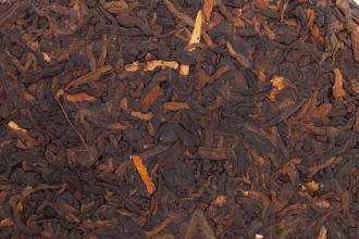 Pressed Rip Pu-erh Tea - Shu Pu-erh 2015 "In the Zest" from the Zhoushi plant, 357 g, 