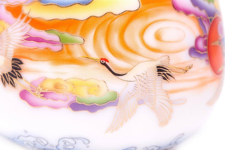 Porcelain bowl (cup) "Crane in the Sky", 200 ml. | 茶杯. Price: ₽12,980 rub.