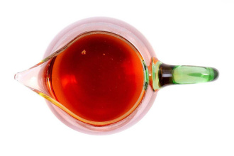 Glass chahai with a green handle, 460 ml. Price: ₽1,920 rub.