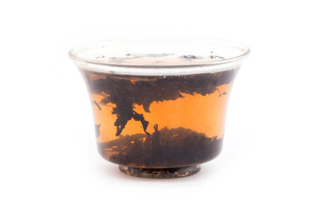 Pressed Rip Pu-erh Tea - Shu Puer 2020 "Red Thread of Yiwu Mountains" by Chashuwan Plant 357 g, 