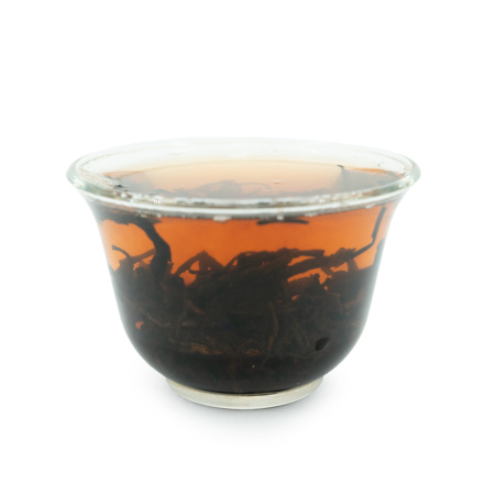 Loose Leaf Pu-erh Tea - Shu Pu'er 2024 Gushu from Laoman'e (Shu pu'er from ancient trees from Lao'man'e, fermented in baskets), 