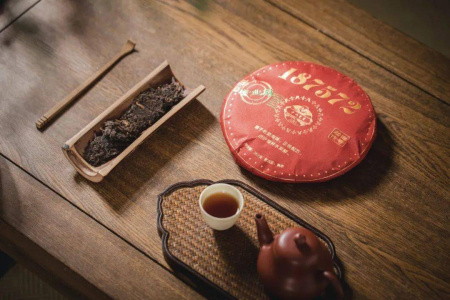 Pressed Rip Pu-erh Tea - Шу Пуэр 2012 г. "803" завода "Тулинь" гнездо 100 г, 