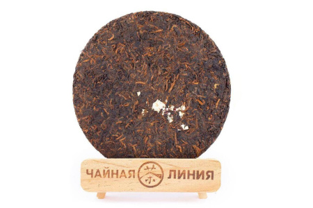Pressed Rip Pu-erh Tea - Shu Puer 2017 “Spring Dawn” from Chashuwan plant 357 g, 