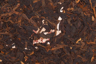 Pressed Rip Pu-erh Tea - Shu Pu-erh 2015 "In the Zest" from the Zhoushi plant, 357 g, 