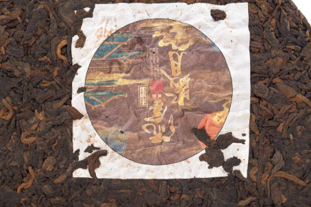 Pressed Rip Pu-erh Tea - Shu Pu-erh 2019 "Golden Time" from the Yunfuxiang factory, 357 g, 