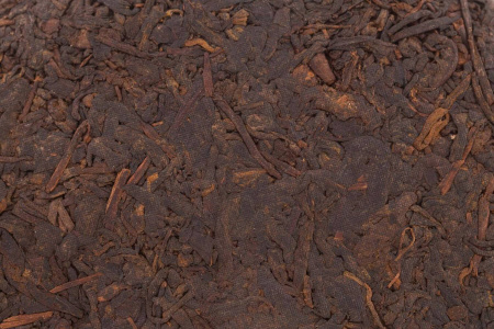 Pressed Rip Pu-erh Tea - Shu Pu-erh 2017 "Aged Aroma" Bingcha 357g, 