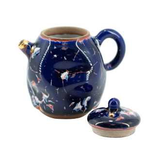 Глиняный чайник ручной работы "Аконит" мастера Хуан Жунхуа в стиле Сино, 90 мл.. Price: ₽16,300 rub.