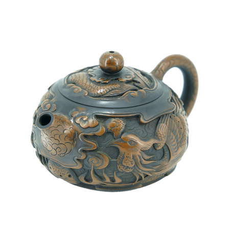 Jianshui Yunnan Dragon and Phoenix Clay Teapot, 250ml. Price: ₽53,240 rub.
