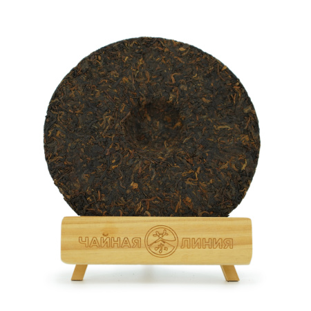 Pressed Rip Pu-erh Tea - Шу пуэр 2020 г. "Чёрное золото" завода "Чжоуши", 357 г, 