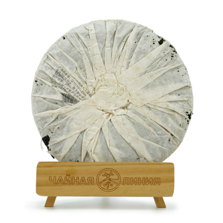 Pressed Rip Pu-erh Tea - Shu Puer 2006 "Green Seal" brand "Zhong Cha" factory "CNNP" 357 g, 